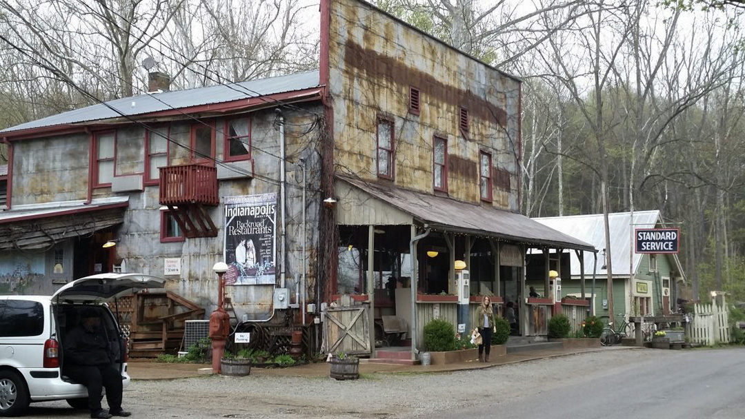 Exterior image of a weathered building