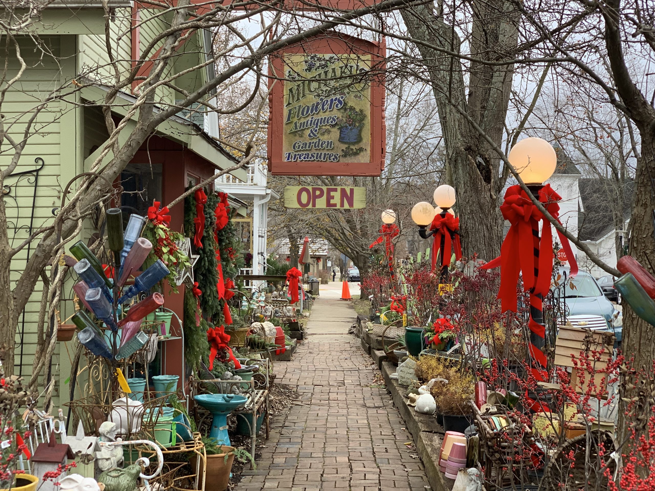 Michaels Flowers Christmas Decor Brown County Indiana