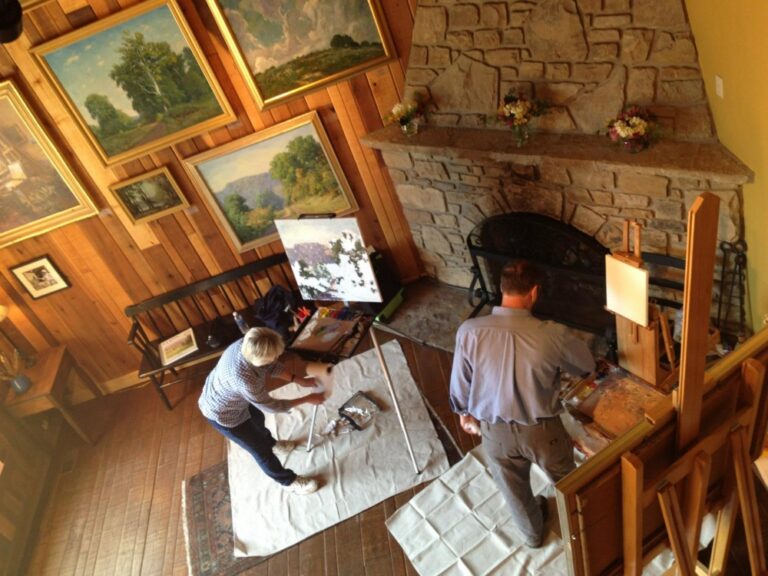 Brown County Art Guild Artist Demonstration 768x576