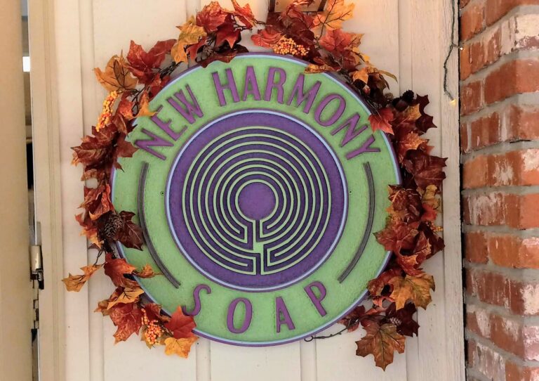New Harmony Soap Nashville Indiana Store Sign 768x542