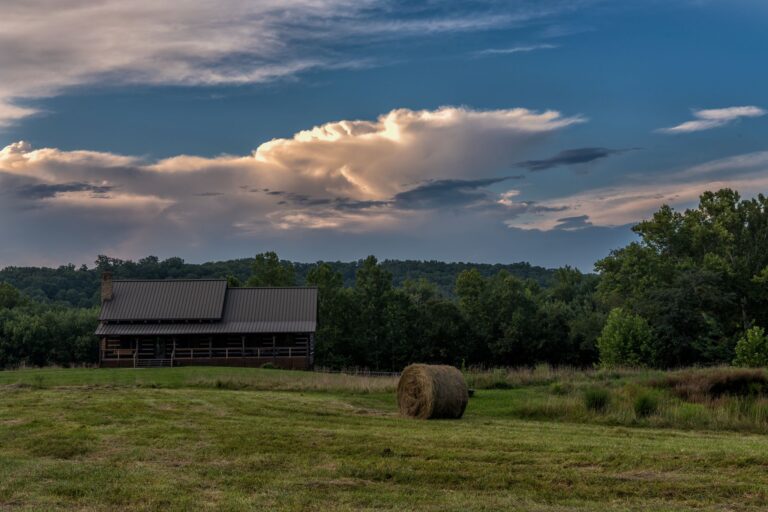 cabin hay bail 768x512