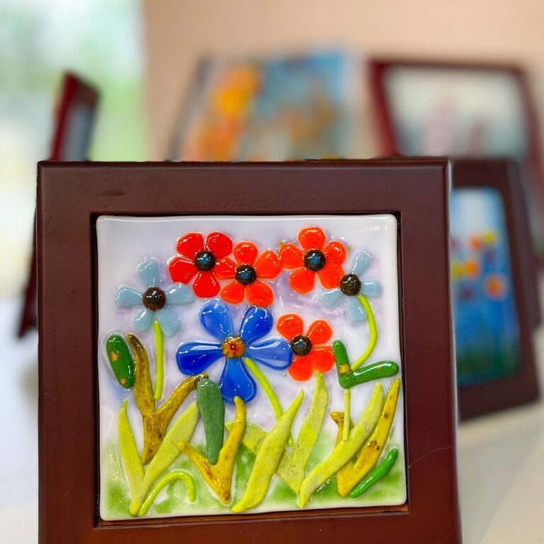 Parrock Beth Flowers Fused Glass web 768x768